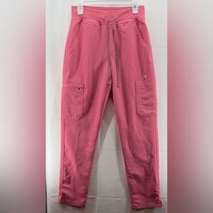 Figs Pink(#3326)Yola High Waist Skinny Scrub Pants Size Small